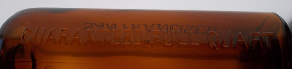 Roth & Co. Lawton Rye Bottle in Dark Amber from San Francisco