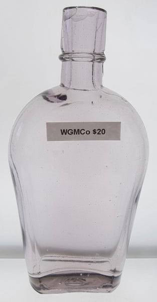 WGMCo Sun Colored Amethyst Half Pint Sized Flask from Colorado