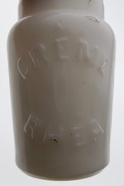 Creme Rhea Milk Glass Jar