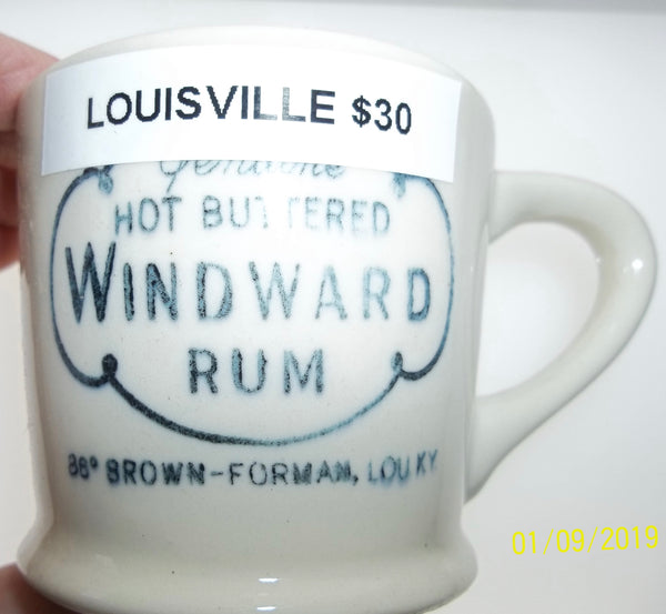 Genuine Hot Buttered Windward Rum Mug from Louisville, Kentucky