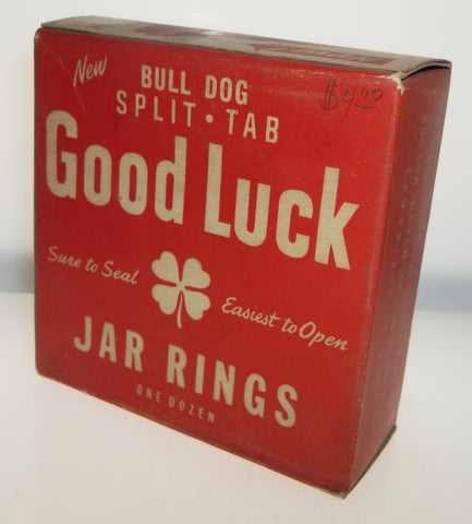 Bull Dog Good Luck Jar Rings Box