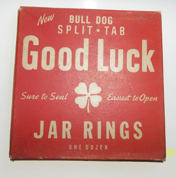 Bull Dog Good Luck Jar Rings Box