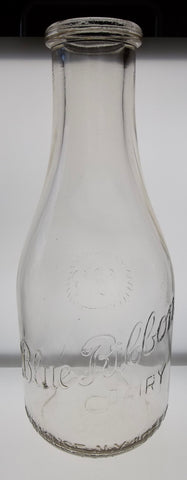 Blue Ribbon Dairy Milk Bottle from Syracuse, New York