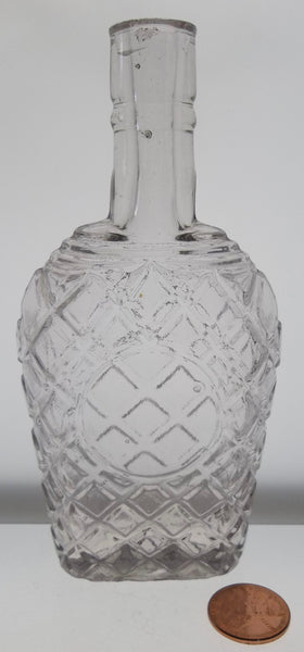 Quilted Whiskey Flask from 1880's