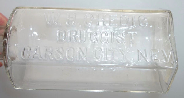 Sparkling W.H. Chedic Druggist Bottle from Nevada
