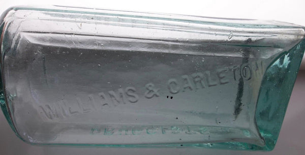 Stylish Williams & Carleton Druggist Bottle from Connecticut