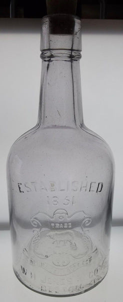 W.H. Jones & Co. Liquor Bottle
