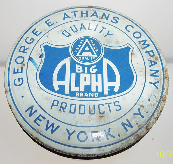 Heekin's Frosty Can full of tacks, Athans Company jar of nails
