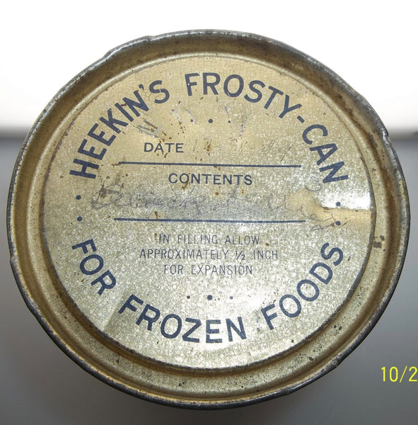 Heekin's Frosty Can full of tacks, Athans Company jar of nails