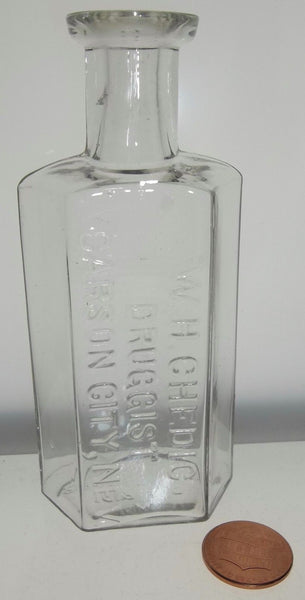 Sparkling W.H. Chedic Druggist Bottle from Nevada