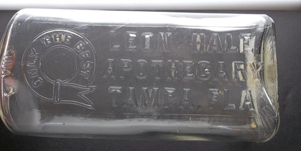 Leon Hale Apothecary Bottle from Tampa Florida
