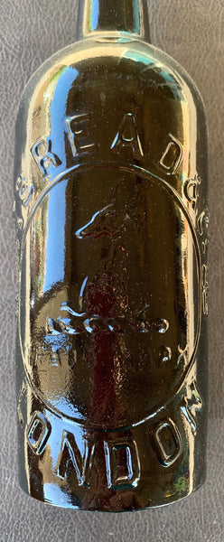 Beautiful Color!  Olive Whitbread & Co Ltd Ale Bottle from London w/ Paper Label