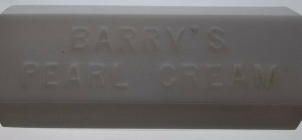 Milk Glass Barry's Pearl Cream Bottle