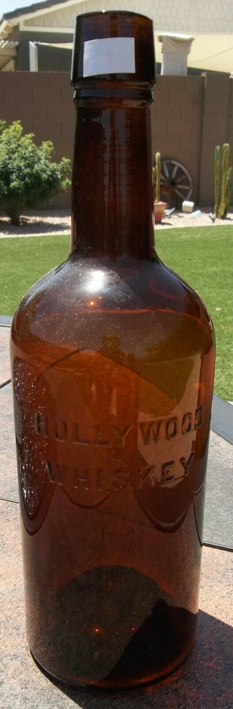 Hollywood Whiskey Bottle in Dark Amber