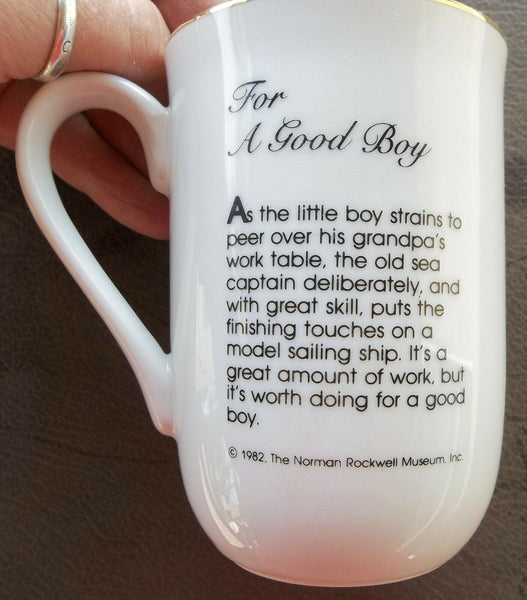Norman Rockwell Commemorative Mug 'For a Good Boy'