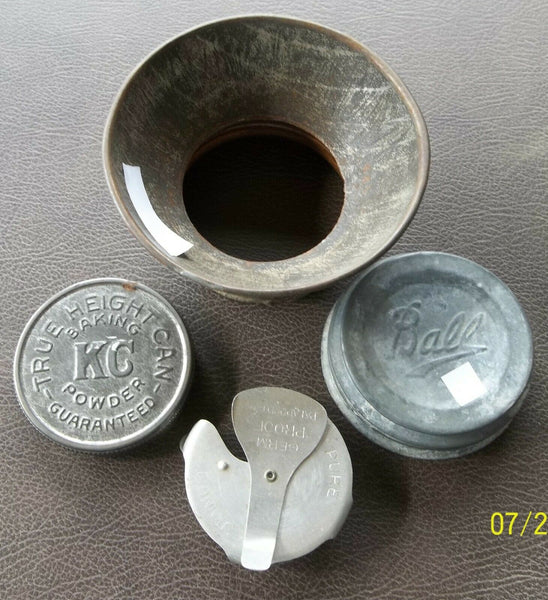 Various Zinc and Aluminum Items for Canning and Milk